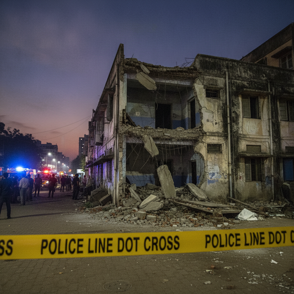 Woman injured in Mankhurd dilapidated building floor slab collapse