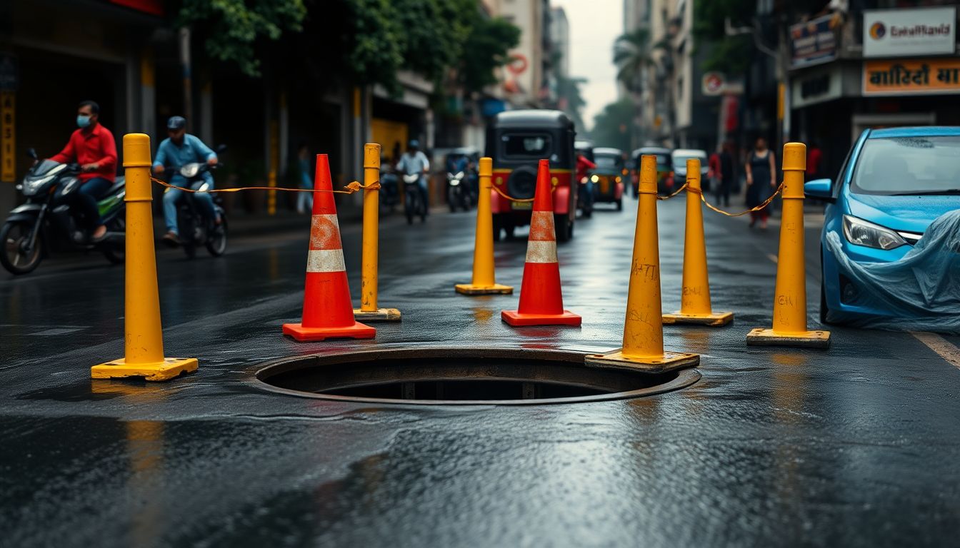 Visually Impaired Man Dies After Falling Into Open Manhole on Khairani Road