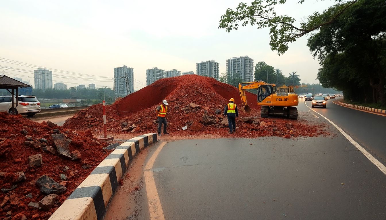 Landslide Hits Ghodbunder Road in Bhayandarpada, No Injuries Reported