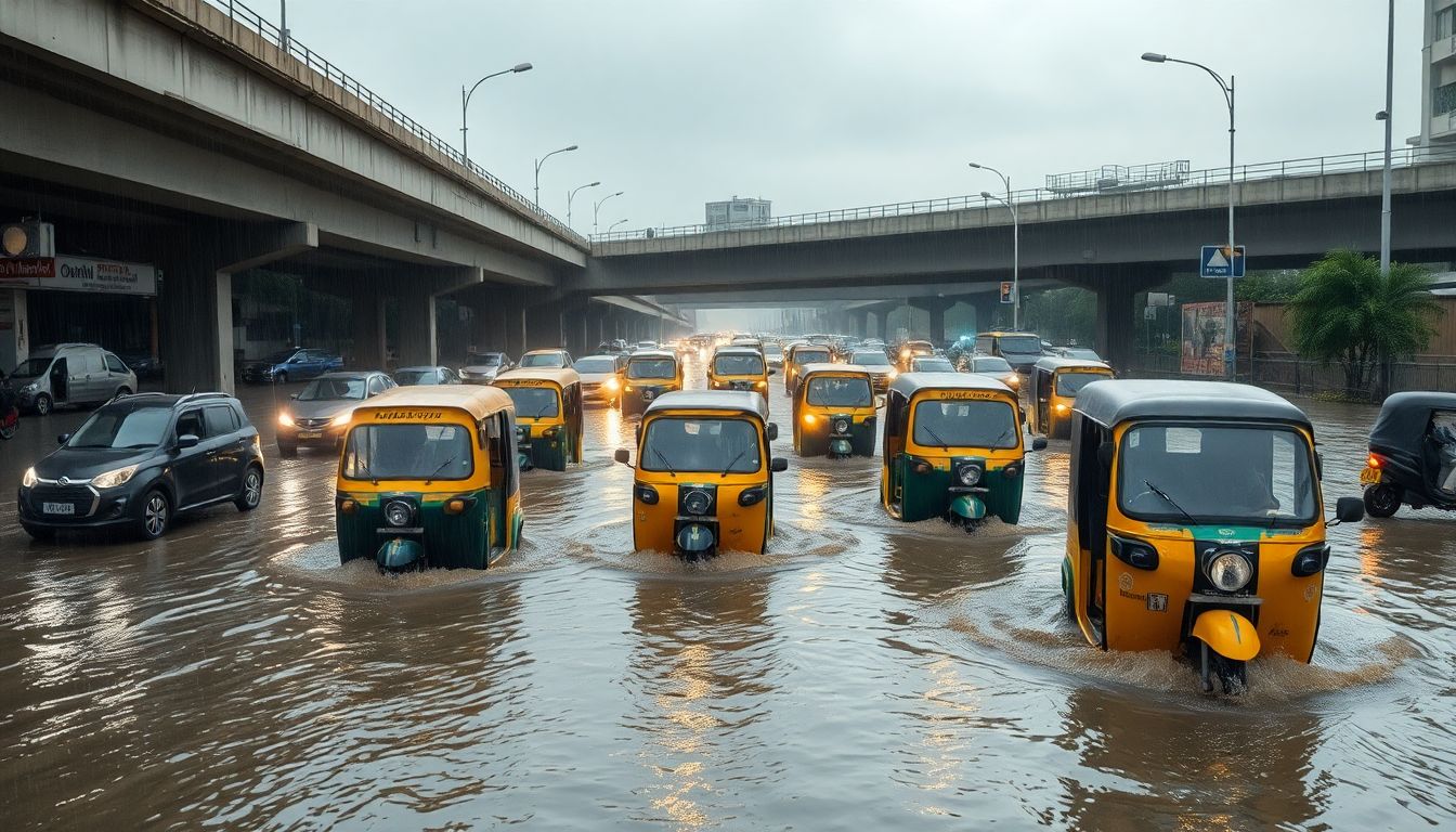 Heavy Rains Trigger Severe Waterlogging and Traffic Congestion in Thane and Mumbai
