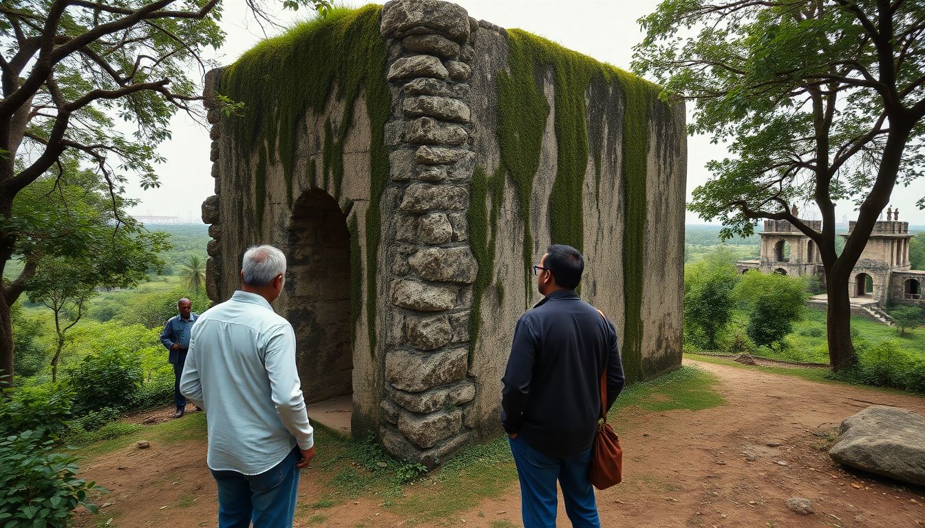 Archaeology Officials Inspect 500-Year-Old Historic Structure in Mahape MIDC