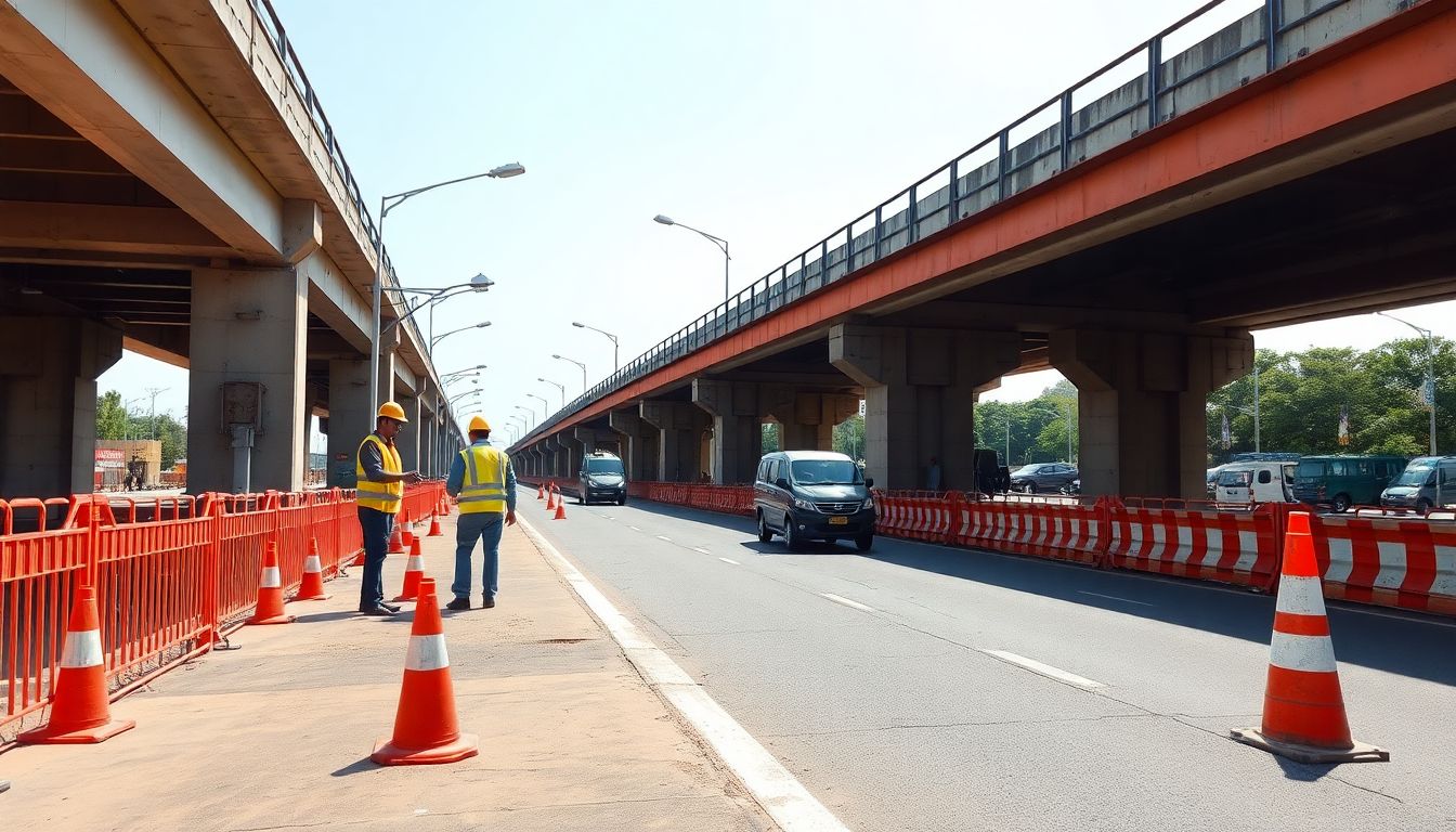 Dronagiri Railway Overbridge Lane Closed Until October 31 for Repairs