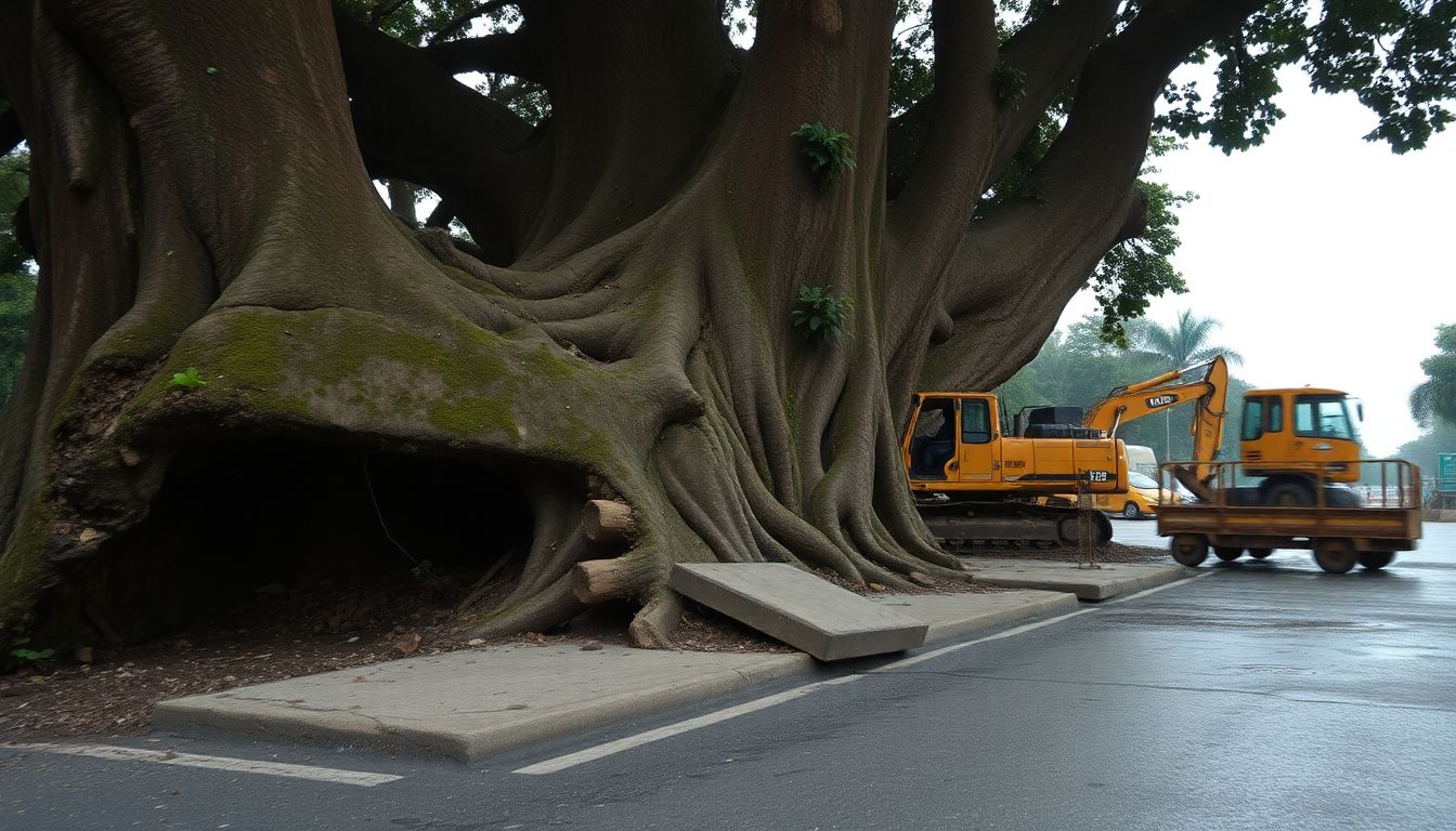 SBOA Blames Mumbai Road Concreting and Heavy Machinery for Tree Fall Incidents